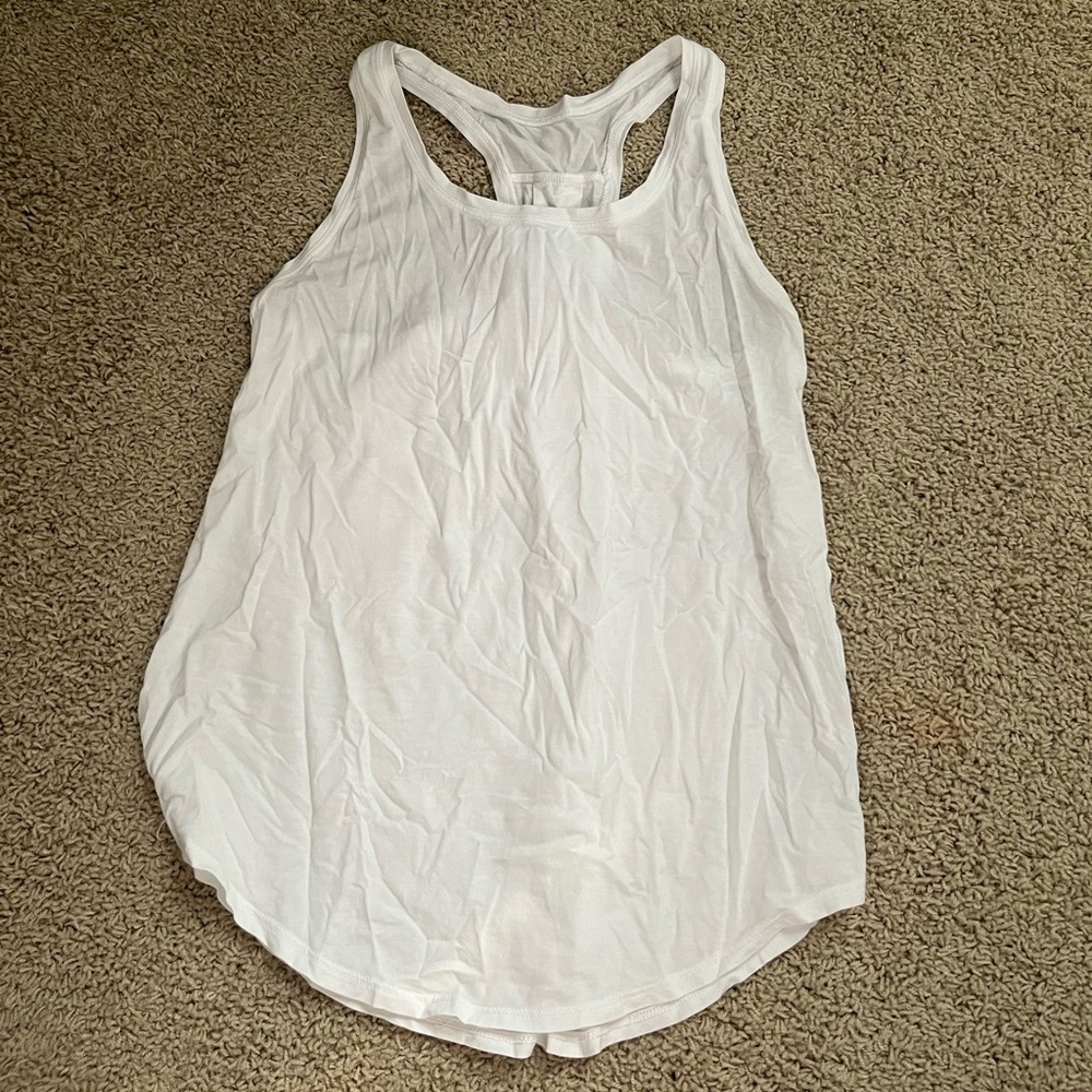 Lululemon Racerback White Tank Top